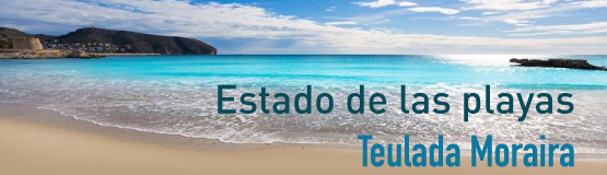 Staat van de stranden in Moraira