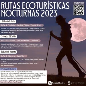 Rutas Ecoturísticas Nocturnas en Moraira 2023 | Ecotourism Night Tours in Moraira 2023 | Ökotouristische Nachtrouten in Moraira 2023 | Routes d'écotourisme de nuit à Moraira 2023 | Nachtroutes voor ecotoerisme in Moraira 2023